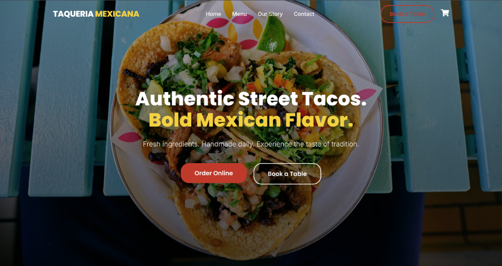 Restaurant Demo Website